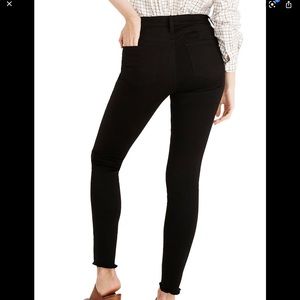 Madewell Raw Hem Ankle Skinny Jean: Size 27: Black